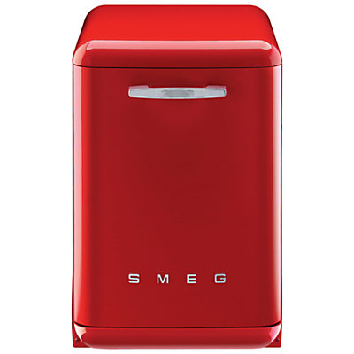 Smeg DF6FABRD Retro Freestanding Dishwasher, Red Smeg DF6FABRD Retro Freestanding Dishwasher, Red